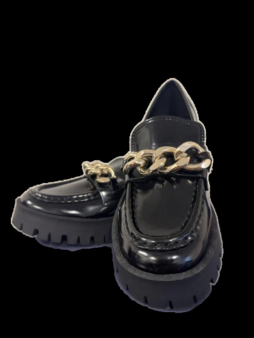 Guess Hillford Chain-Detail Platform Lug-Sole Loafers